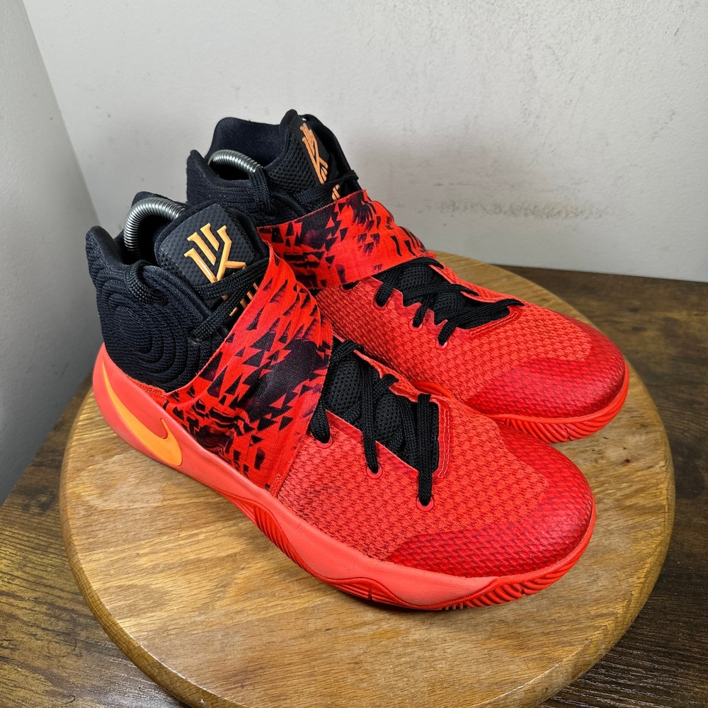 Nike Kyrie 2 Bright Crimson Black Atomic Orange 819583-680 Mens 10.5 Basketball